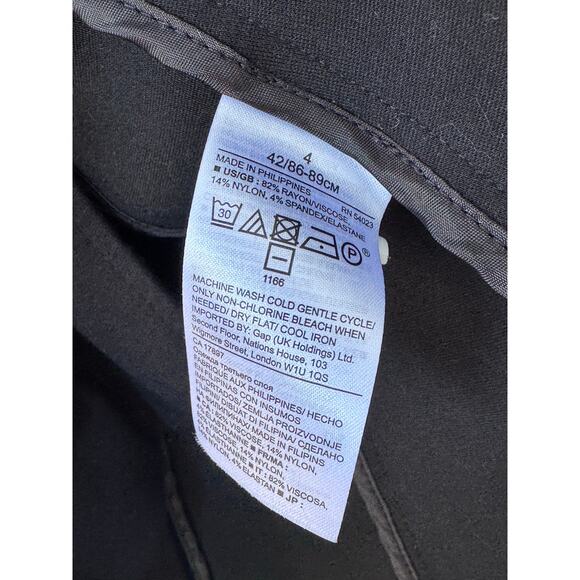 Banana Republic Black Blazer Women’s Size 4 Stretch Knit Workwear Jacket - Picture 6 of 6